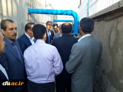 افتتاح پروژه اتصال به شبکه آب شرب شهری و کلنگ زنی سالن اجتماعات پردیس شهید مدرس