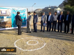 افتتاح پروژه اتصال به شبکه آب شرب شهری و کلنگ زنی سالن اجتماعات پردیس شهید مدرس