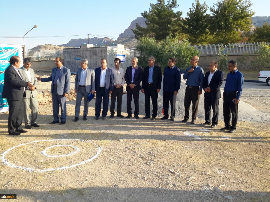 افتتاح پروژه اتصال به شبکه آب شرب شهری و کلنگ زنی سالن اجتماعات پردیس شهید مدرس