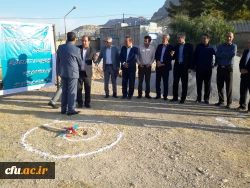 افتتاح پروژه اتصال به شبکه آب شرب شهری و کلنگ زنی سالن اجتماعات پردیس شهید مدرس