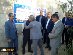 افتتاح پروژه اتصال به شبکه آب شرب شهری و کلنگ زنی سالن اجتماعات پردیس شهید مدرس
