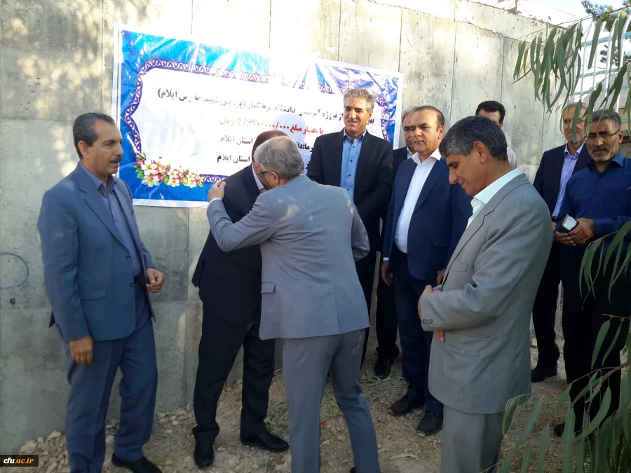 افتتاح پروژه اتصال به شبکه آب شرب شهری و کلنگ زنی سالن اجتماعات پردیس شهید مدرس