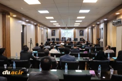 ایراد سخنرانی دکتر طاهری نیا  معاونت محترم پژوهش و فناوری دانشگاه از طریق ویدئو کنفرانس در دومین روز دوره آموزشی بدو استخدام اعضای محترم هیات علمی پیمانی جدید 2