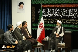 دیدار دکتر حمیدرضا مشهدی سرپرست جدید مدیریت امور پردیس های استان قزوین با نماینده ولی فقیه دراستان وامام جمعه قزوین 2