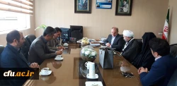 دکتر حمیدرضا مشهدی سرپرست جدید مدیریت امور پردیس های دانشگاه فرهنگیان استان قزوین به همراه هیئت رئیسه دانشگاه با مدیرکل آموزش وپرورش استان قزوین دیدار وگفتگو کردند. 8