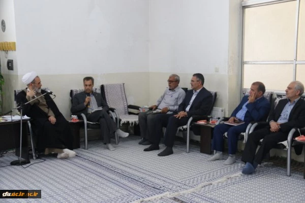 دیدار هیات رئیسه دانشگاه فرهنگیان یزد با حضرت آیت الله اعرافی
 4