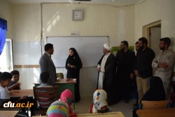 دکتر مشهدی سرپرست امور پردیس های دانشگاه فرهنگیان استان قزوین با حضور درمحل اردوی جهادی دانشجویان این دانشگاه در مناطق محروم شهرستان آوج از نزدیک درجریان فعالیت های آنان قرار گرفت. 6