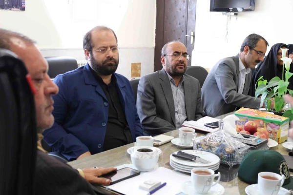 نشست صمیمانه سرهنگ شجاع معاونت تعلیم و تربیت قرار گاه پیشرفت و آبادانی سپاه با دکتر صفرزاده سرپرست دانشگاه فرهنگیان خراسان شمالی در هفته دفاع مقدس 5