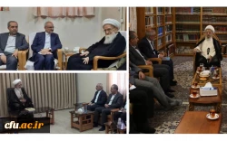 همراهی رئیس دانشگاه فرهنگیان کشور با همراه مقام عالی وزارت در دیدار با مراجع عظام تقلید و نشست با ستاد همکاری های حوزه های علمیه و آموزش و پرورش 3