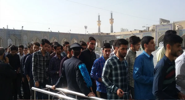 مراسم استقبال از دانشجو معلمان نو ورود پردیس شهید بهشتی خراسان رضوی در حرم مطهر امام رضا(ع) 3