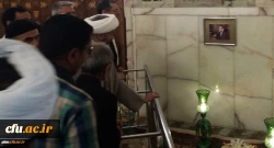 در سالگرد شهادت شهید عبدالکریم هاشمی نژاد جمعی از مسئولان، استادان و دانشجویان پردیس شهید بهشتی مشهد با حضور بر سر مزاراین شهید گرانقدر، به مقام والای ایشان ادای احترام کردند.