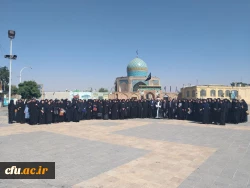 نودانشجومعلمان پردیس بنت الهدی صدر قزوین باحضور درگلزار شهدای قزوین با ارمانهای مقدس شهداتجدید پیمان نموده وبا امام جمعه قزوین نیز دیدارکردند. 5