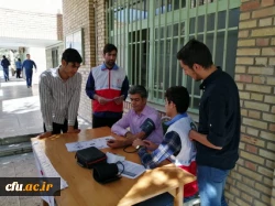 باهمکاری کارشناسی فرهنگی واجتماعی وکانون هلال احمر پردیس شهیدرجایی قزوین دانشجومعلمان ورودی 98 این پردیس مورد سنجش فشار خون قرار گرفتند.
 2