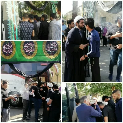 مراسم اعزام و بدرقه کاروان دانشجویان زائر اربعین حسینی