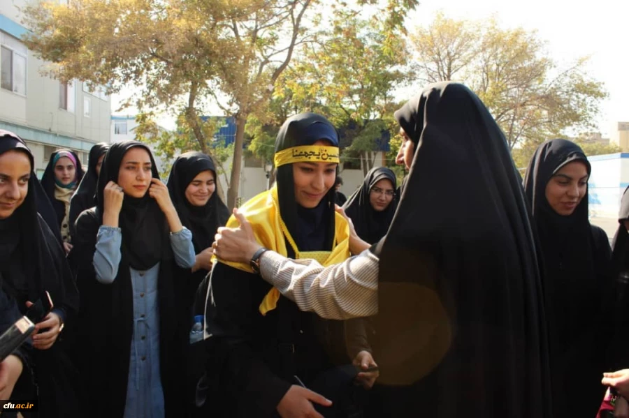 مراسم بدرقه زائران اربعین دانشگاه فرهنگیان استان با حضور هیئت رئیسه دانشگاه 16