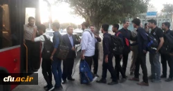 بدرقه و اعزام کاروان زیارتی اربعین حسینی از دانشگاه فرهنگیان استان کرمان 4