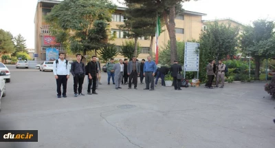 بدرقه کاروان زیارتی پردیس شهید مقصودی همدان با فریاد لبیک یا حسین (ع)