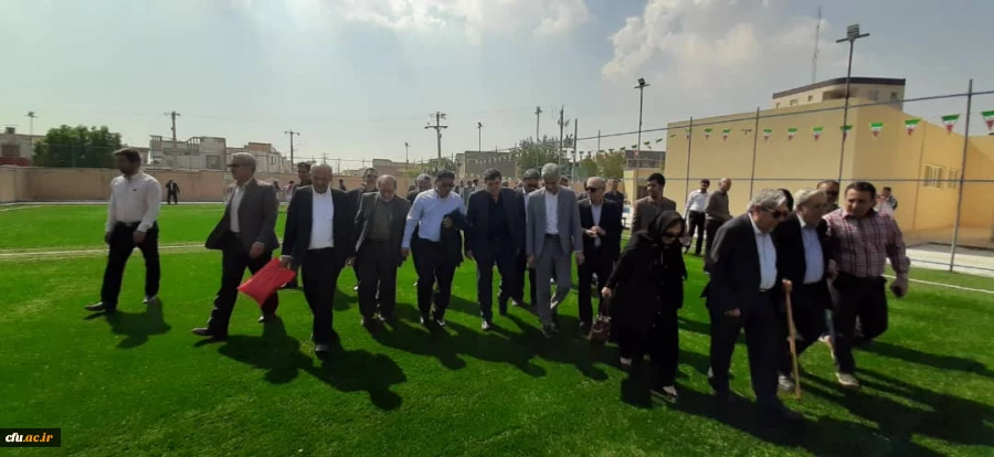 مراسم افتتاحیه مجتمع ورزشی خیر ساز سید هدایت الله جد بابایی واحد آموزش عالی امام جعفر صادق (ع) بهبهان با حضور ریاست محترم دانشگاه فرهنگیان 