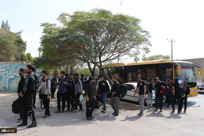 استقبال از دانشجومعلمان زائر پیاده روی اربعین حسینی در دانشگاه فرهنگیان کرمان 3