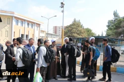استقبال از دانشجومعلمان زائر پیاده روی اربعین حسینی در دانشگاه فرهنگیان کرمان 4