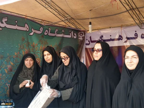 بازدید معاونین دانشگاه فرهنگیان کشور از موکب دانشگاه فرهنگیان ایلام 