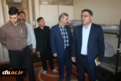 بازدید معاونت محترم دانشجویی و مدیر کل حوزه دانشجویی دانشگاه فرهنگیان از پردیس رسول اکرم (ص) اهواز