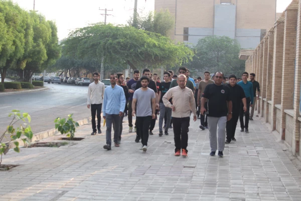 به مناسبت هفته تربیت بدنی

برگزاری همایش پیاده روی دانشجویان دانشگاه فرهنگیان بوشهر در ساحل بوشهر  2