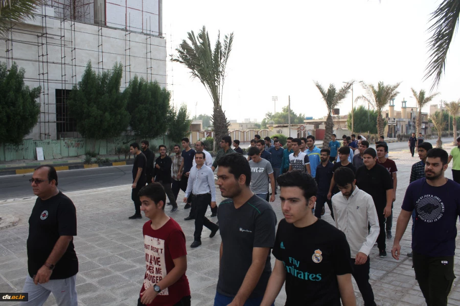 به مناسبت هفته تربیت بدنی

برگزاری همایش پیاده روی دانشجویان دانشگاه فرهنگیان بوشهر در ساحل بوشهر  3