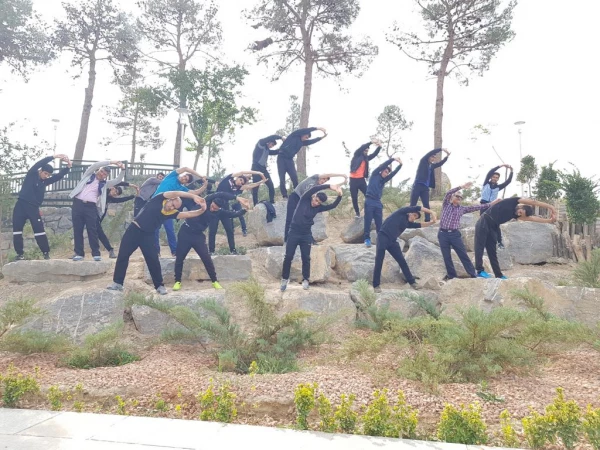 کارگاه آموزشی دانشجو معلمان تربیت بدنی پردیس شهید باهنر اصفهان در ساحل زاینده رود