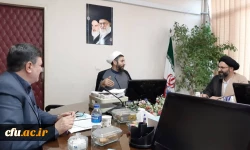 دیدار رئیس دانشگاه با مسئول دفتر نهاد رهبری در دانشگاهها 

 2