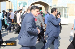 حضور دکتر خنیفر در جمع دانشجو معلمان حاضر در راهپیمایی یوم الله 13 آبان قم 2