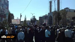 حضور مسئولین، اساتید، کارکنان و دانشجویان دانشگاه فرهنگیان استان کرمان در راهپیمایی یوم الله 13 آبان 5