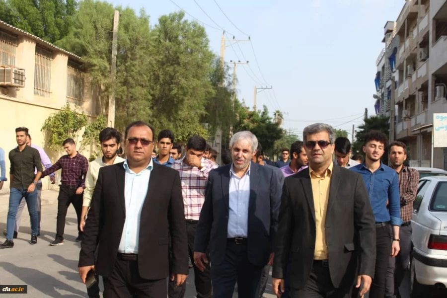 حضور پر شور مسئولان، اساتید و دانشجو معلمان دانشگاه فرهنگیان استان بوشهر در راهپیمایی ۱۳آبان 3