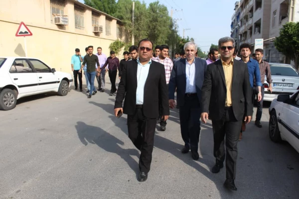 حضور پر شور مسئولان، اساتید و دانشجو معلمان دانشگاه فرهنگیان استان بوشهر در راهپیمایی ۱۳آبان 5