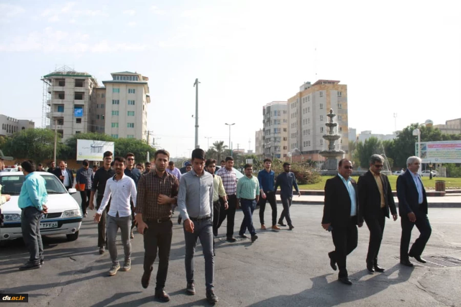 حضور پر شور مسئولان، اساتید و دانشجو معلمان دانشگاه فرهنگیان استان بوشهر در راهپیمایی ۱۳آبان 6
