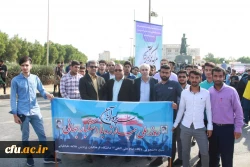 حضور پر شور مسئولان، اساتید و دانشجو معلمان دانشگاه فرهنگیان استان بوشهر در راهپیمایی ۱۳آبان 9