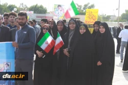 حضور پر شور مسئولان، اساتید و دانشجو معلمان دانشگاه فرهنگیان استان بوشهر در راهپیمایی ۱۳آبان 11