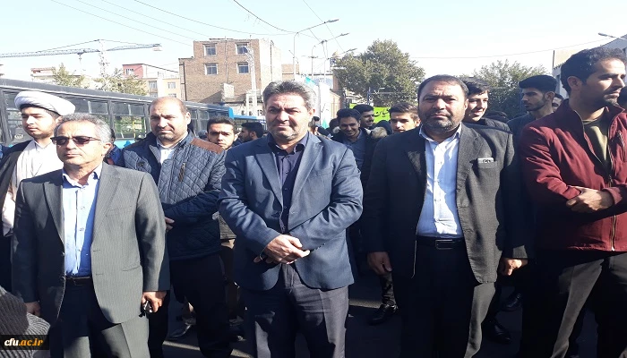 شرکت گسترده اساتید، کارکنان و دانشجویان دانشگاه فرهنگیان استان آذربایجان غربی در راهپیمایی یوم الله 13 آبان 4