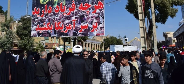 حضور پرشور وگسترده کارکنان ، اساتید ودانشجویان دانشگاه فرهنگیان کرمانشاه در راهپیمایی 13 آبان ماه 1398 6