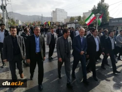 حضور پرشور و گسترده دانشگاه فرهنگیان استان ایلام در راهپیمایی سیزدهم آبان