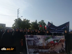 حضور پرشور و گسترده دانشگاه فرهنگیان استان ایلام در راهپیمایی سیزدهم آبان
