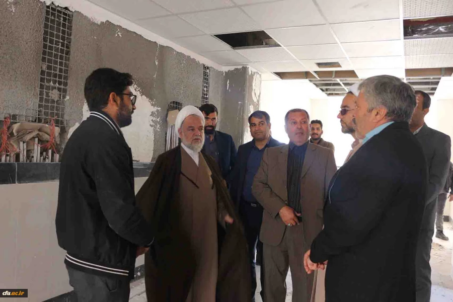 بازدید نماینده ولی فقیه و هیات همراه استان از مجموعه زیر ساخت های دانشگاه فرهنگیان خراسان شمالی 9