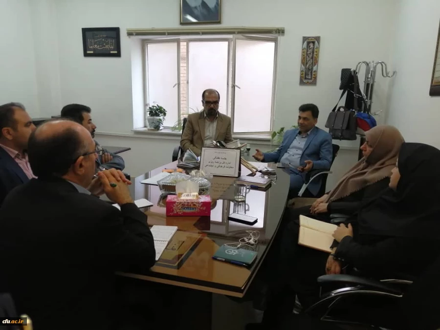 جلسه اداره کل برنامه ریزی با معاون محترم فرهنگی و اجتماعی در روز سه شنبه مورخ 21/08/98  3
