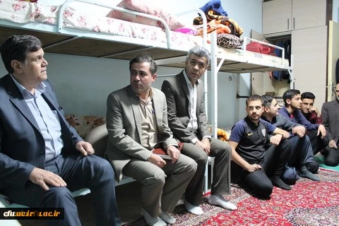 بازدید دوساعته دکتر خنیفر ریاست دانشگاه فرهنگیان کشور ازسراهاومراکزرفاهی وآموزشی دانشگاه فرهنگیان استان قزوین 4