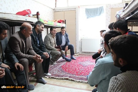 بازدید دوساعته دکتر خنیفر ریاست دانشگاه فرهنگیان کشور ازسراهاومراکزرفاهی وآموزشی دانشگاه فرهنگیان استان قزوین 7