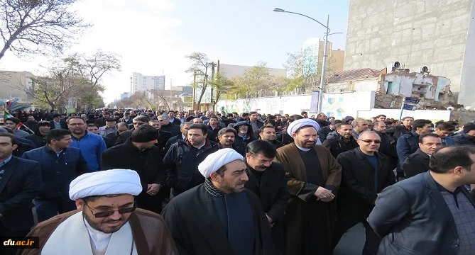 حضور دانشگاهیان دانشگاه فرهنگیان استان اردبیل در راهپیمایی حمایت از فرمایشات مقام معظم رهبری، امنیت و اقتدار کشور/ گزارش تصویری 2