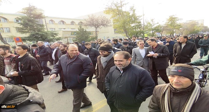حضور دانشگاهیان دانشگاه فرهنگیان استان اردبیل در راهپیمایی حمایت از فرمایشات مقام معظم رهبری، امنیت و اقتدار کشور/ گزارش تصویری 2