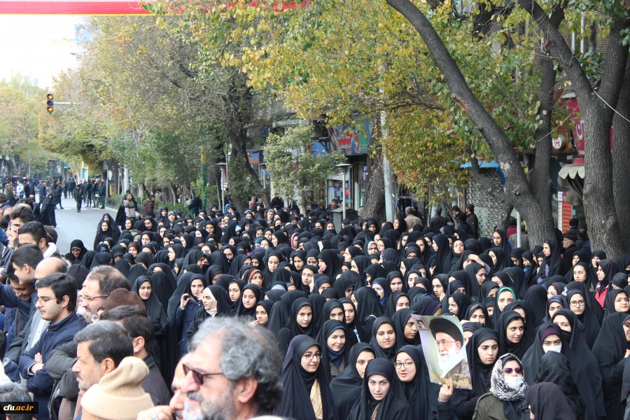 حضور دانشگاه فرهنگیان استان آذربایجان شرقی در تجمع مردمی حمایت از امنیت و اقتدار کشور . 15