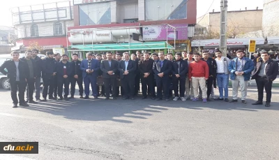 حماسه حضور مسئولین، اساتید، کارکنان و دانشجویان دانشگاه فرهنگیان استان آذربایجان غربی در راهپیمایی امنیت و اقتدار 