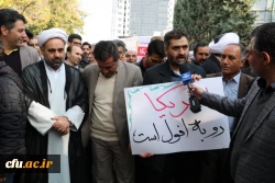راهپیمایی مسئولین اساتید ودانشجویان دانشگاه فرهنگیان استان به همراه مردم انقلابی وهمیشه درصحنه قزوین علیه اغتشاش گران وآشوبگران واربابان آنها 2